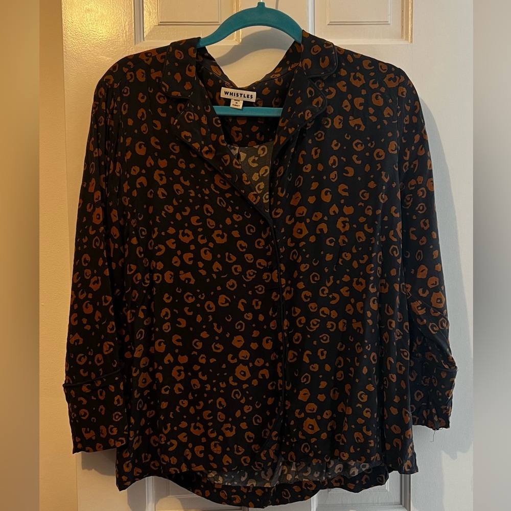 Whistles Leopard Blouse